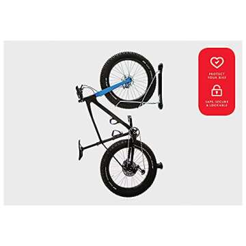 Steadyrack Bike Racks - Fat Rack - Wall Mounted Bike Rack Storage Solution for Your Home, Garage, or Bike Park - 2 Pack
