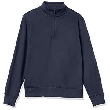 Amazon Essentials Men's Long-Sleeve Quarter-Zip Fleece Sweatshirt, Navy, X-Large