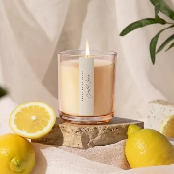 Coastal Lemon Scented Candle – 50 Hour Burn Soy Luxury