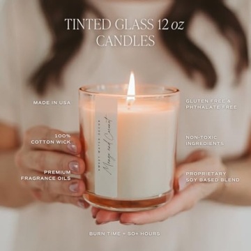 Coastal Lemon Scented Candle – 50 Hour Burn Soy Luxury