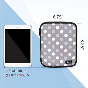 LUXJA Carrying Bag Compatible with Cricut Pen Set and Basic Tool Set, Double-layer Organizer Compatible with Cricut Accessories (Bag Only), Gray Dots