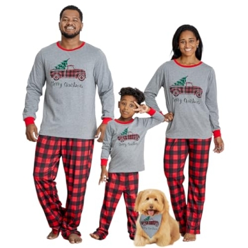 Matching Family Pajamas Sets for Christmas - Includes Pet Bandana
