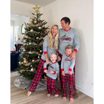 Family Christmas Pajama Sets with Pet Bandana
