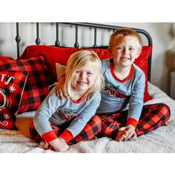 Family Christmas Pajama Sets with Pet Bandana