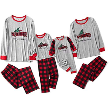 Family Christmas Pajama Sets with Pet Bandana