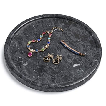 Elegant 8 Inch Natural Marble Tray for Home Decor