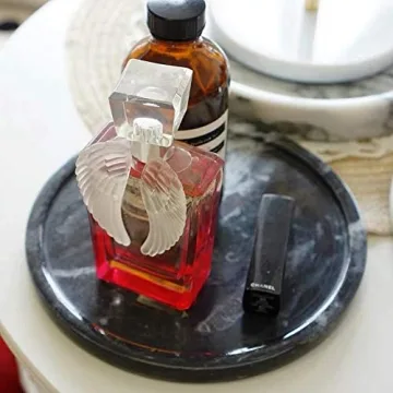 Elegant 8 Inch Natural Marble Tray for Home Decor