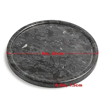 Elegant 8 Inch Natural Marble Tray for Home Decor