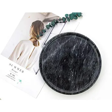 Elegant 8 Inch Natural Marble Tray for Home Decor