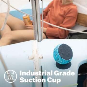 Speaqua – Bluetooth Speaker-Waterproof, Floatable, Portable Speaker Beach Accessory - Dual Portable Speakers Bluetooth Wireless Pairing - Removable Suction - Barnacle Vibe 3.0 (Dune)