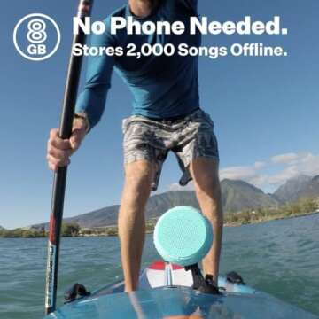 Speaqua – Bluetooth Speaker-Waterproof, Floatable, Portable Speaker Beach Accessory - Dual Portable Speakers Bluetooth Wireless Pairing - Removable Suction - Barnacle Vibe 3.0 (Dune)