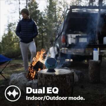 Speaqua – Bluetooth Speaker-Waterproof, Floatable, Portable Speaker Beach Accessory - Dual Portable Speakers Bluetooth Wireless Pairing - Removable Suction - Barnacle Vibe 3.0 (Dune)