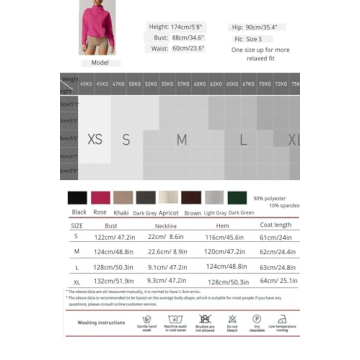 Stylish QINSEN Womens Half Zip Fleece Sweatshirt