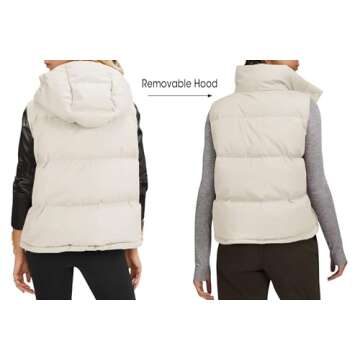 Imily Bela Womens Winter Quilted Puffer Vest Zip Up Sleeveless Padded Gilet Coat with Pocket