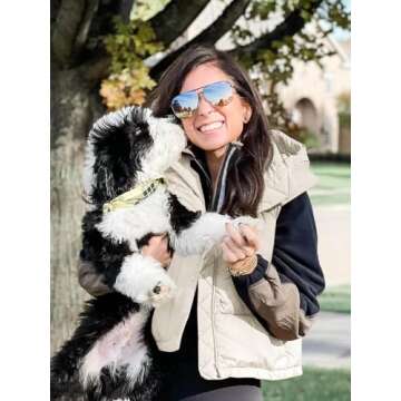 Imily Bela Womens Winter Quilted Puffer Vest Zip Up Sleeveless Padded Gilet Coat with Pocket