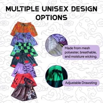 Anime Mesh Shorts - Comfortable Athletic Wear for Everyone