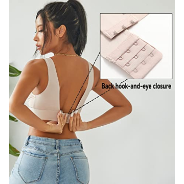 Comfortable Wireless Deep V-Plunge Bra for Women