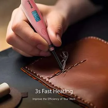 Etcokei USB Thread Burner Zap Tool, Rechargeable Beading Supplies for Jewelry Making Sewing Cutting Melting DIY Beadwork, Ideal for Finishing Bead Weaving & Stringing Projects (Patented)