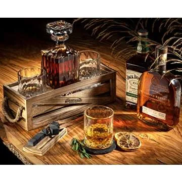 Whiskey Stones Gift Set with Decanter and Glasses