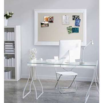 Stylish Kate and Laurel Whitley Linen Fabric Pinboard