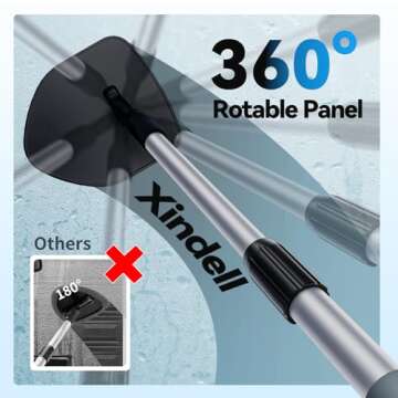 XINDELL Windshield Cleaner Tool - Extendable Car Interior Window Cleaning Kit with 360° Rotation, 4...