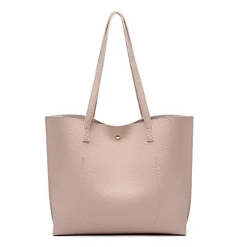 Dreubea Stylish Faux Leather Tote Bag for Women