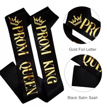 MUMUNN Prom King and Queen Sashes - Perfect for Graduation Parties!