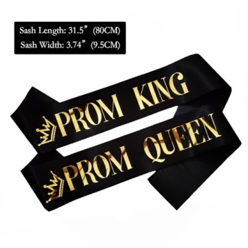 MUMUNN Prom King and Queen Sashes - Perfect for Graduation Parties!