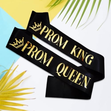 MUMUNN Prom King and Queen Sashes - Perfect for Graduation Parties!