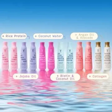 V&Co. Beauty Wavy Hair Nourishing Conditioner with Peptide Technology, 12 oz, Sulfate Free Conditioner for Wavy Hair, Gentle, Color Safe Conditioner