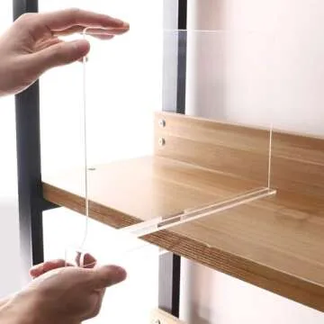 Mebbay Clear Acrylic Shelf Dividers for Easy Organization