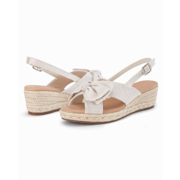 Coutgo Women's Espadrille Wedge Sandals for Summer Fun