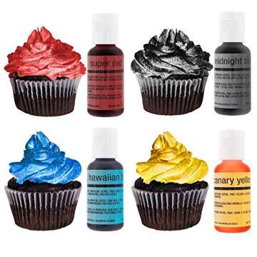 Master Airbrush Cool Runner II Dual Fan Air Compressor Pro Cake Decorating System Kit with 3 Airbrushes, Gravity and Siphon Feed, 12 Color Chefmaster Food Coloring Set - How-to Guide, Cupcake, Cookie