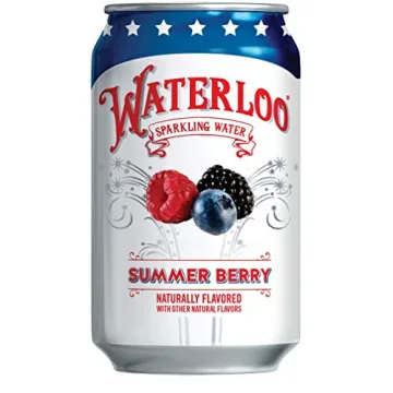 Waterloo Summer Berry Sparkling Water Pack of 12 Cans