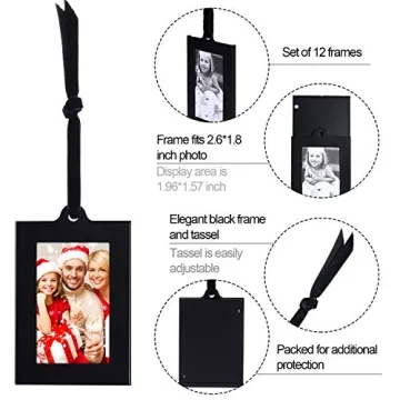 Jetec Christmas Hanging Picture Frames for Family Photos
