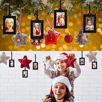 Jetec Christmas Hanging Picture Frames for Family Photos