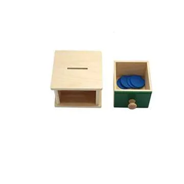 NONTAIL Weide Montessori Infant Coin Box Preschool Learning