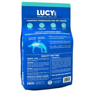 Lucy Pet Products Formulas for Life Duck, Pumpkin & Quinoa Dry Dog Food, All Life Stages, Digestive ...