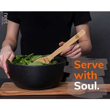 Neet Organic Bamboo Elevated Cooking Utensil Set for All Chefs