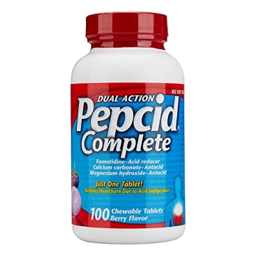 Pepcid Complete Berry Chewable Tablets - Fast Heartburn Relief 100ct