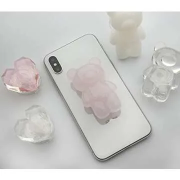 Lito.Dito Cute Bear Heart Phone Grip for Smartphones