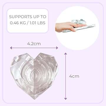 Lito.Dito Cute Bear Heart Phone Grip for Smartphones