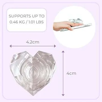 Lito.Dito Cute Bear Heart Phone Grip for Smartphones