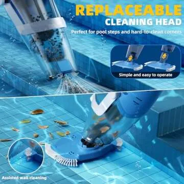 Cordless Pool Vacuum for Efficient Above/In Ground Cleaning