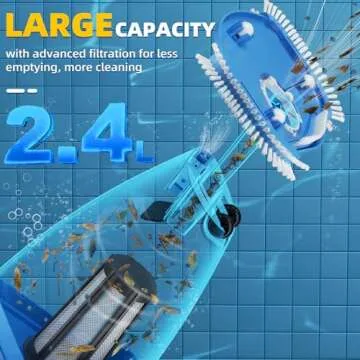 Cordless Pool Vacuum for Efficient Above/In Ground Cleaning