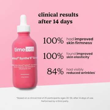 Timeless Skin Care Matrixyl Synthe’6 Serum with Hyaluronic Acid