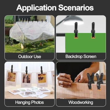 Emart 6 Pack Heavy Duty Muslin Clamps for Photography