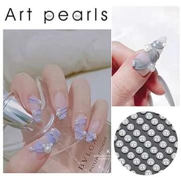 2800 Pieces Pearl Stickers, 4 Size White Flat Back Pearls Sticker Self-Adhesive Craft Pearls Faux Pearl Gems Embellishment for Face Beauty Makeup Nail Art Phone DIY Crafts Scrapbooking