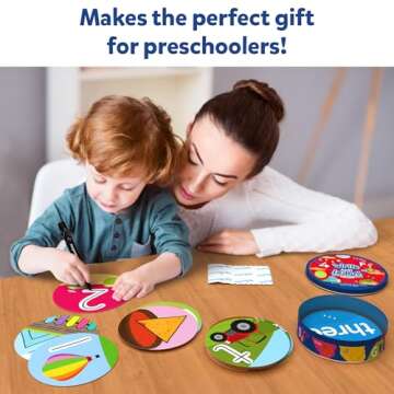 Skillmatics Write & Learn Reusable Cards for Toddlers - Letters, Numbers, Patterns & Shapes, Travel Game, Preschool Learning, Gifts for Kids Ages 3, 4, 5, 6