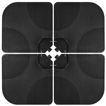 Heavy-Duty 4-Piece Umbrella Stand with Easy-Fill Spouts